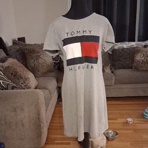 Tommy Hilfiger Gray Logo Dress